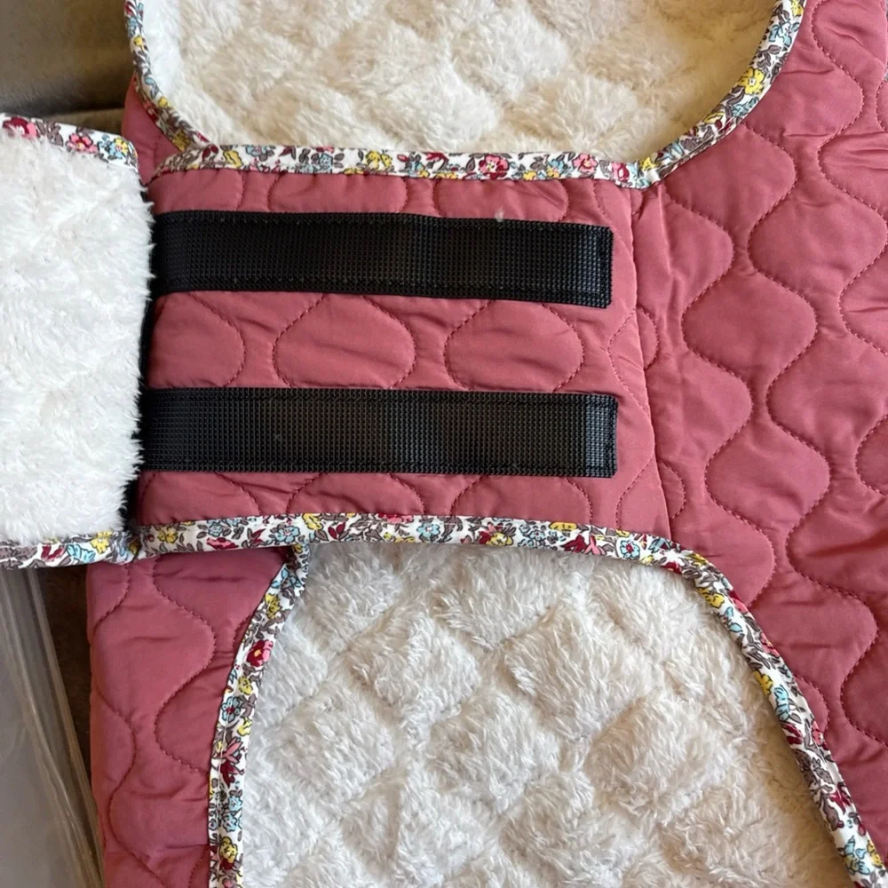 XL Pink Quilted Dog Vest